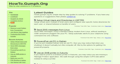 Desktop Screenshot of howto.gumph.org